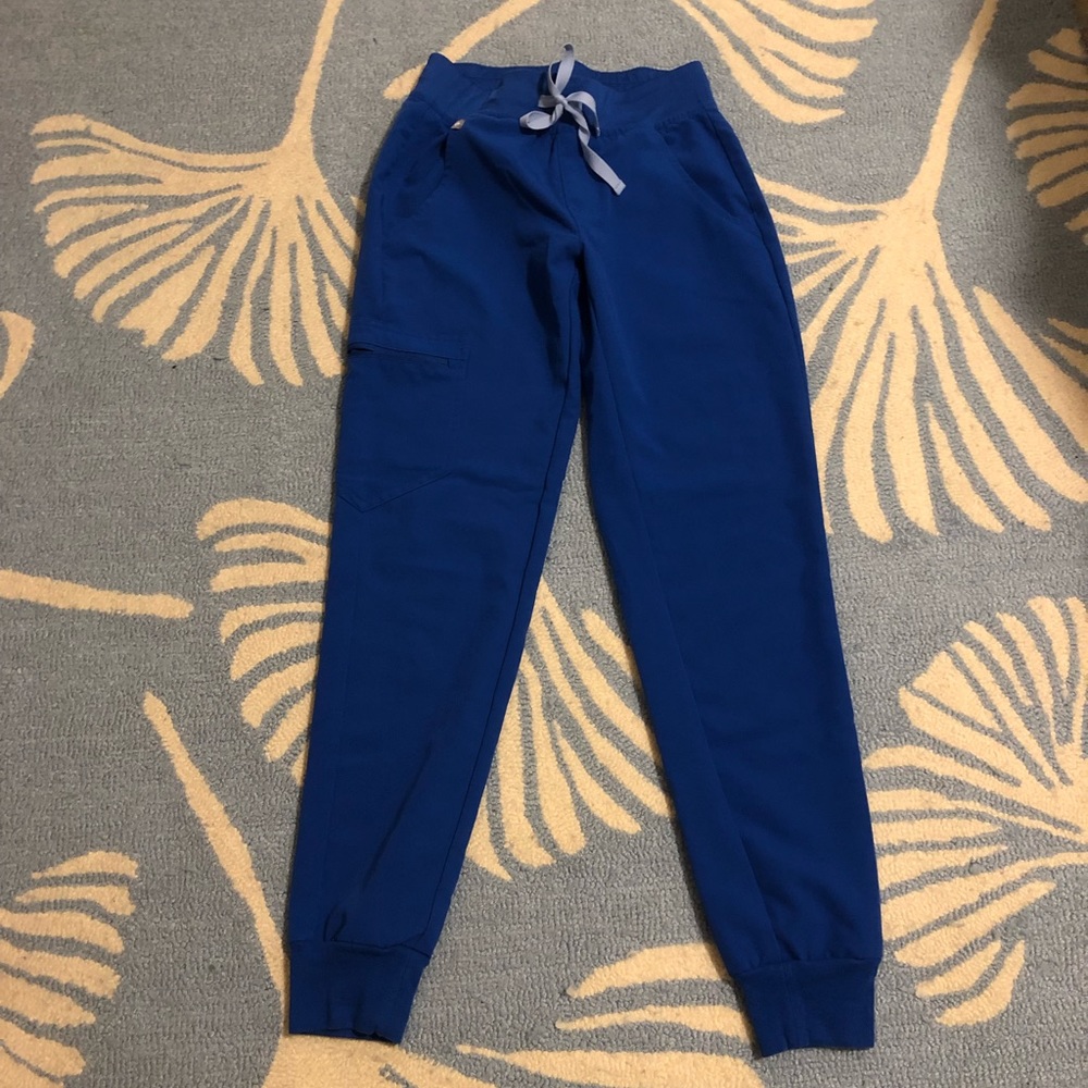 Euc xxs Figs Scrubs royal blue jogger pants